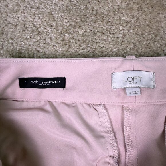 LOFT Pink Ankle Pants - Picture 4 of 12